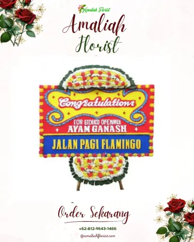 Bunga Papan Congratulation di Langkap